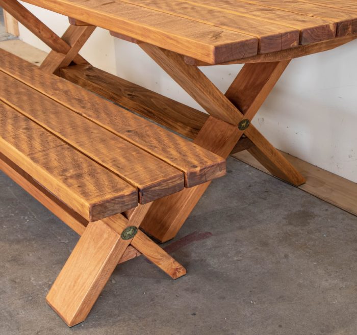 X-Leg Outdoor Table - Image 2