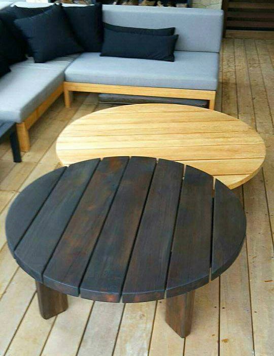 Round Outdoor Coffee Table